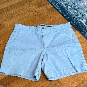 Crown & Ivy Light Blue Flat Front Men's Shorts